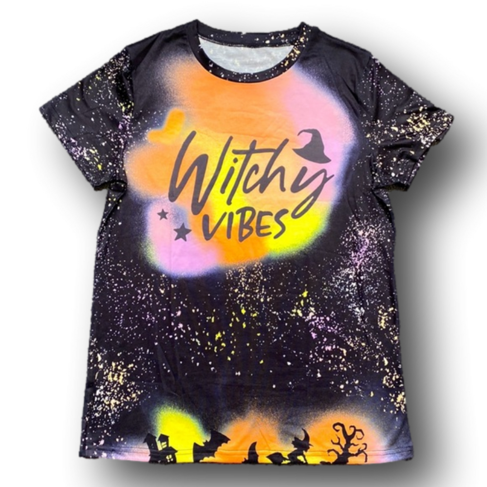 Witchy Vibes Women’s Halloween T-Shirt - NWOT